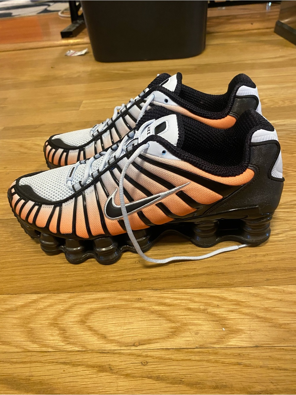 NEW Nike Shox TL Blue Tint Orange W - Picture 3 of 5